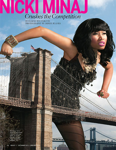  for Ebony Magazine, shot by photographer Derek Blanks, Nicki Minaj is 